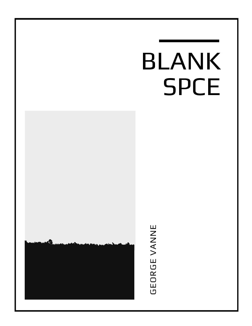 Blank Book Cover Template - Illustrator, InDesign, Word, Apple Pages
