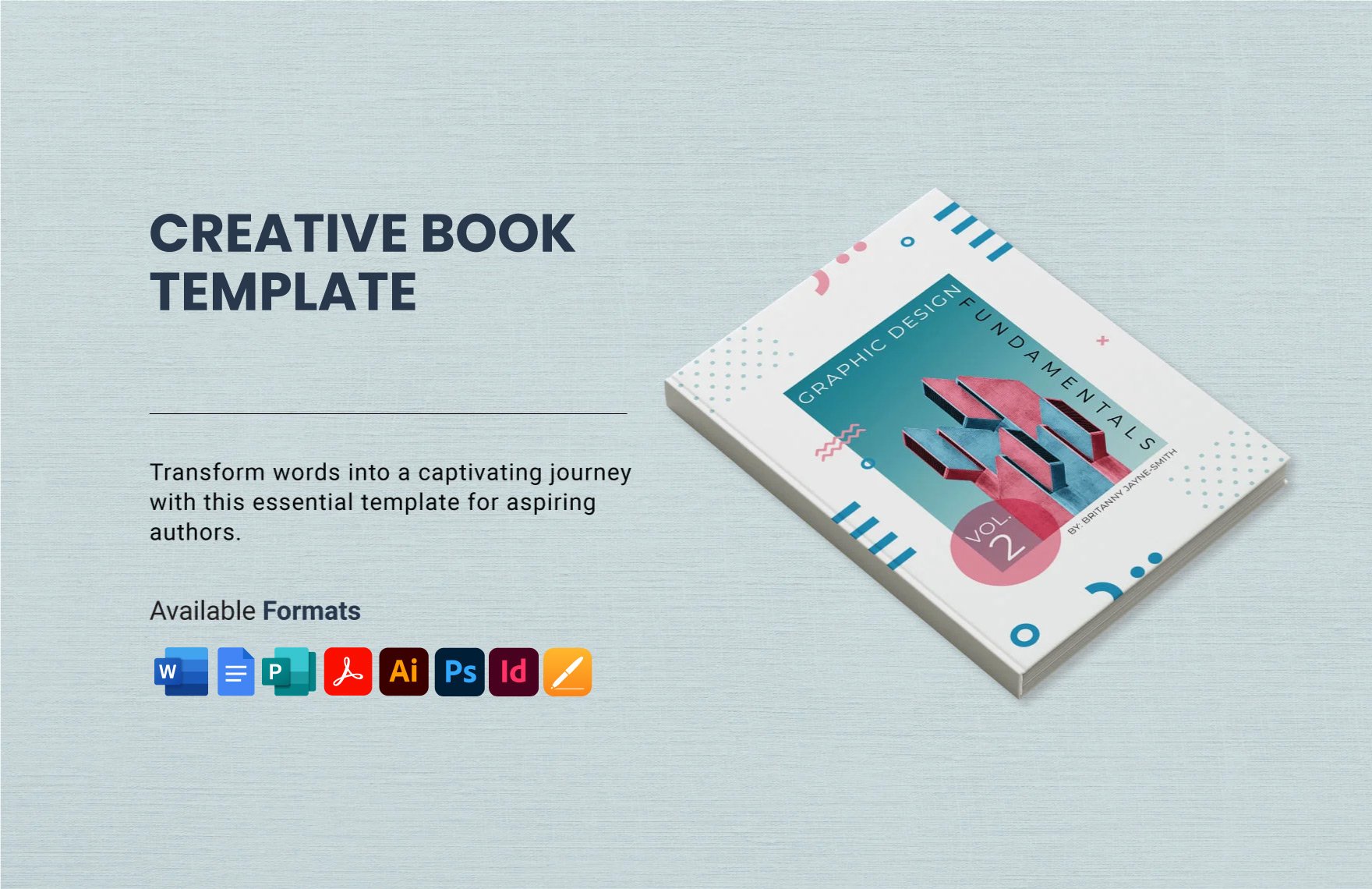 Free Creative Book Cover Template in Word, Google Docs, PDF, Illustrator, PSD, Apple Pages, Publisher, InDesign