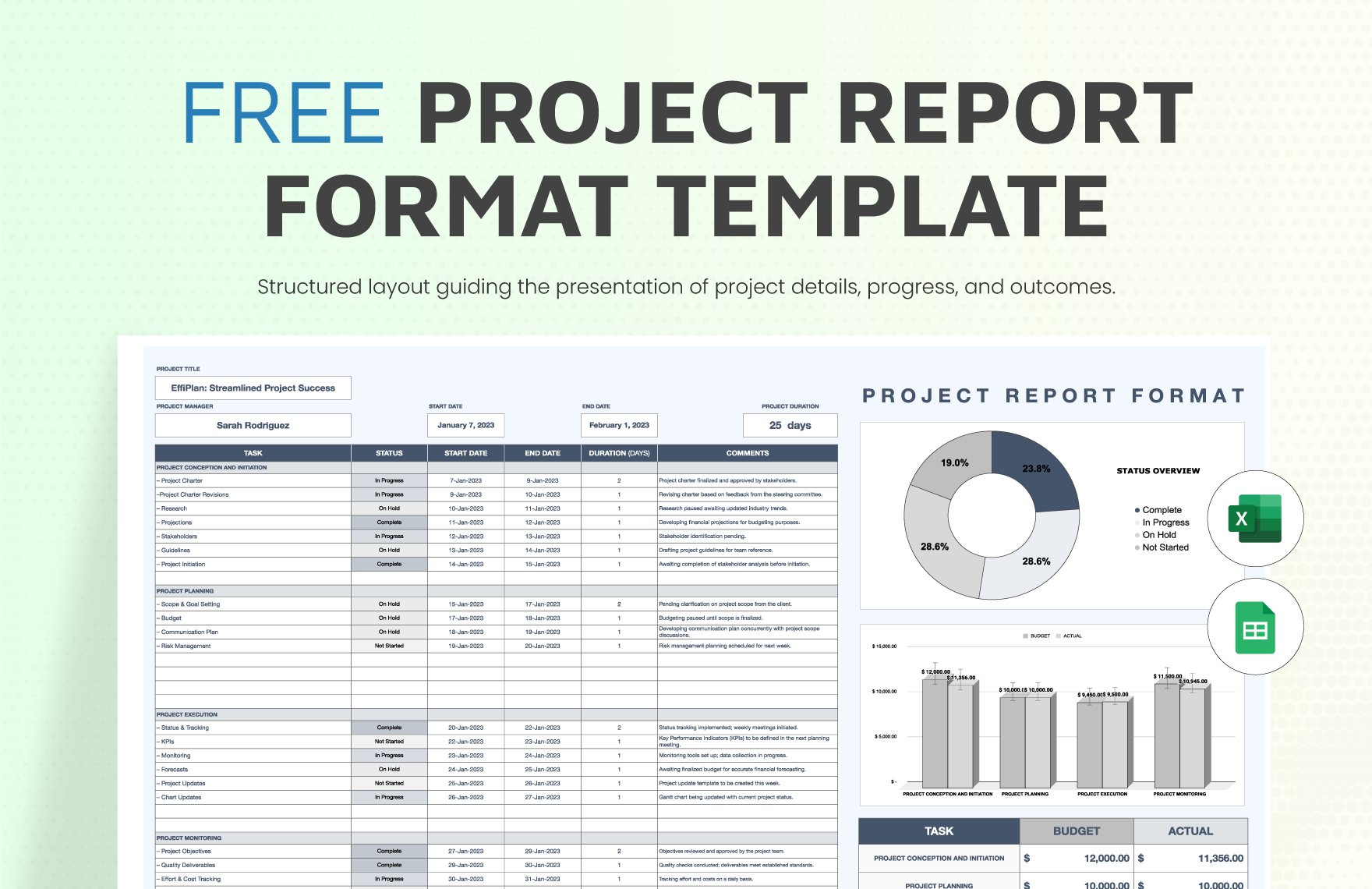 Project Report Format Template
