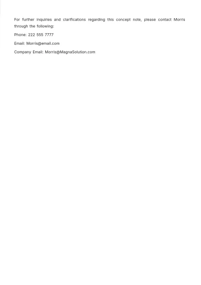 Free Brief Concept Note Template to Edit Online