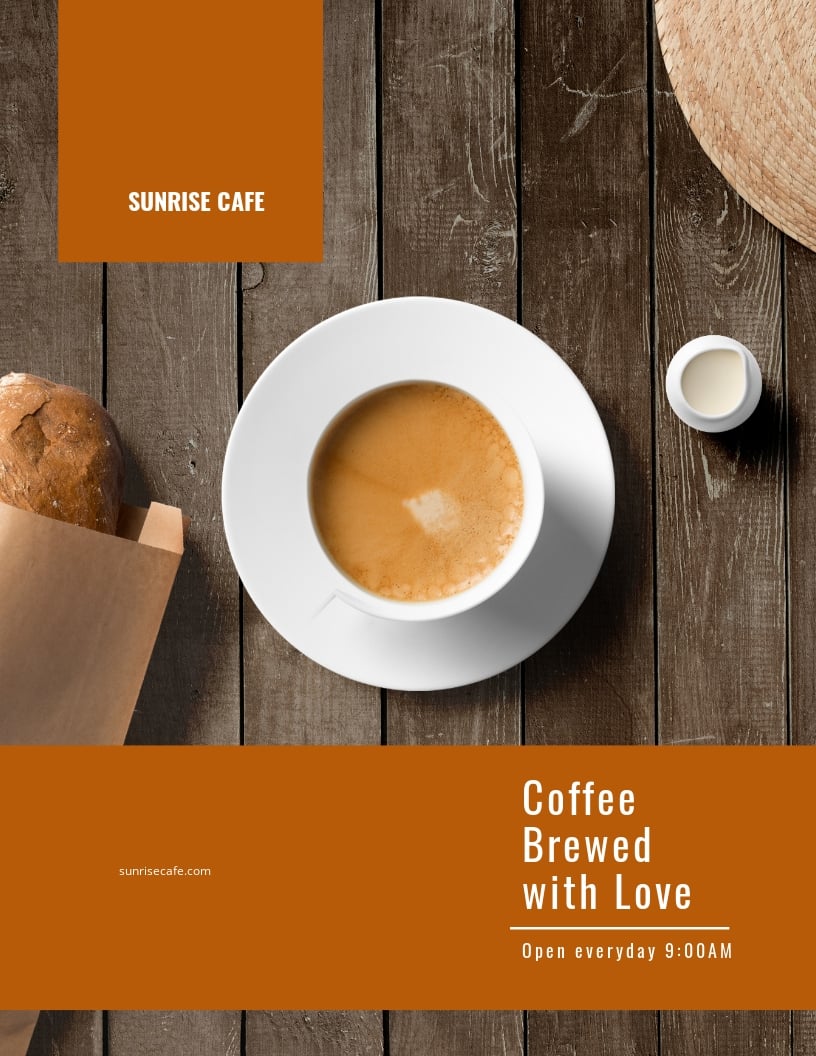Cafe flyer