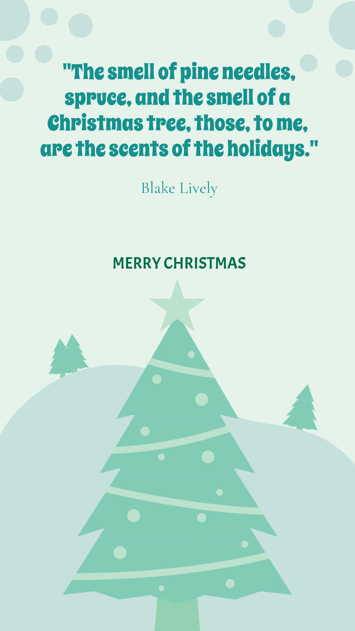 Free Christmas Tree Quote Template