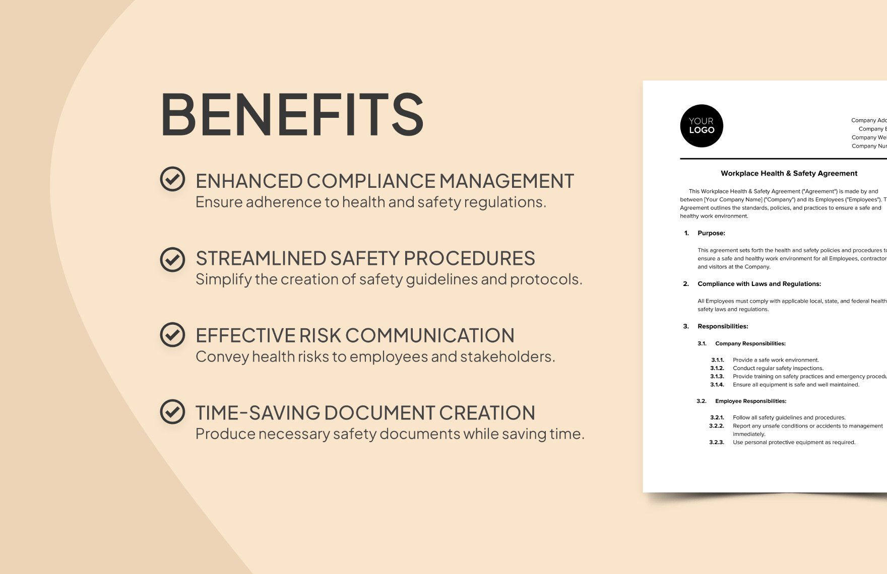 Workplace Health & Safety Agreement Template