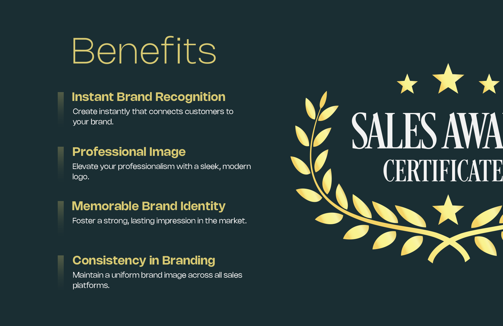 Sales Award Certificates Logo Template