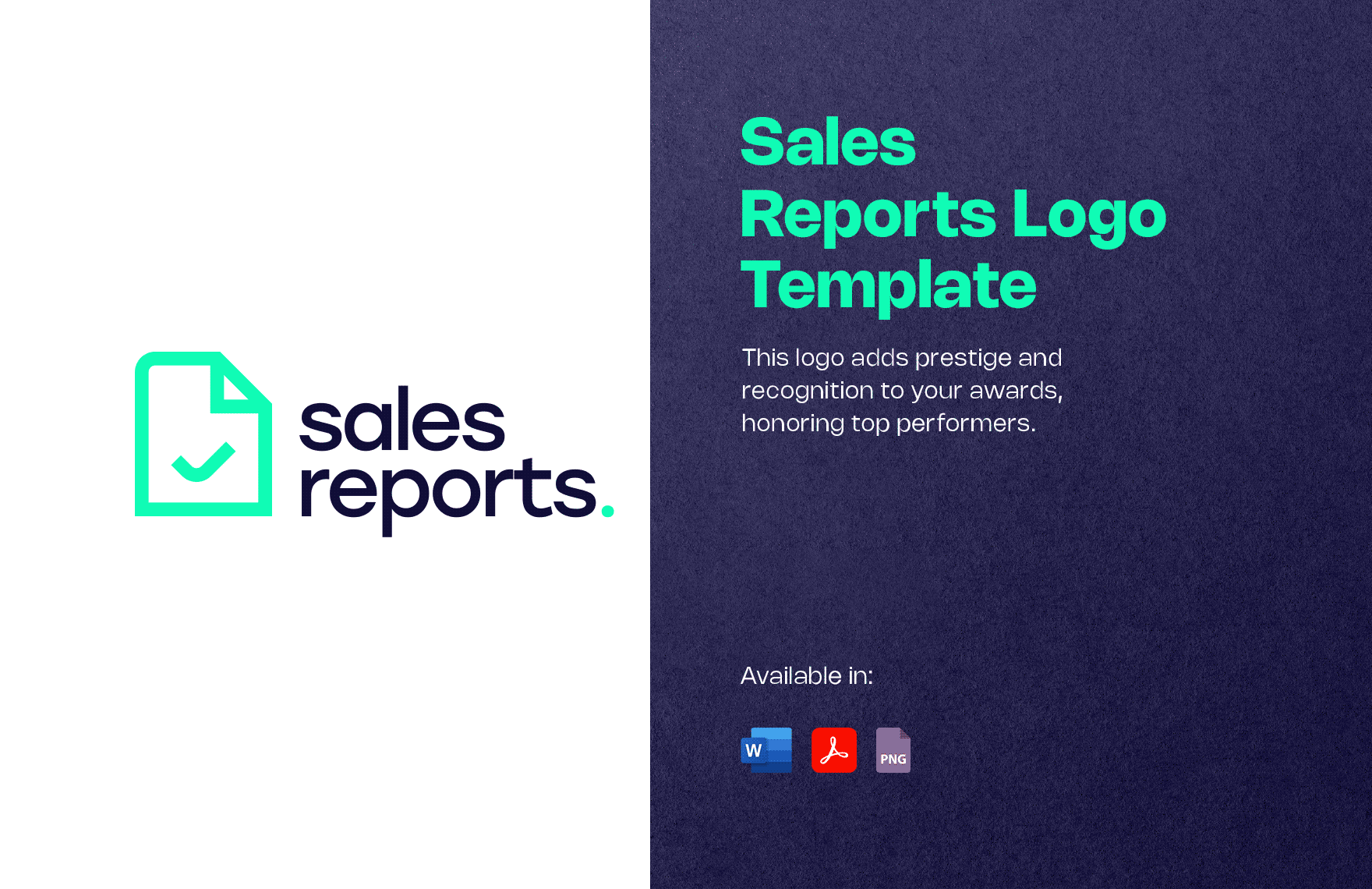 Sales Reports Logo Template