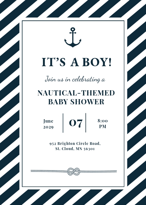 Nautical Baby Shower Invitation Template.jpe