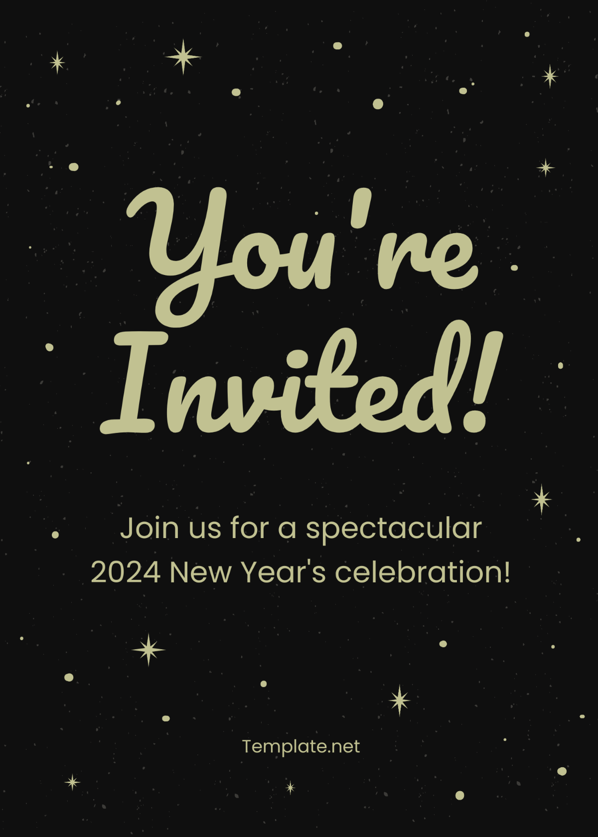 Sample New Year Invitation Template