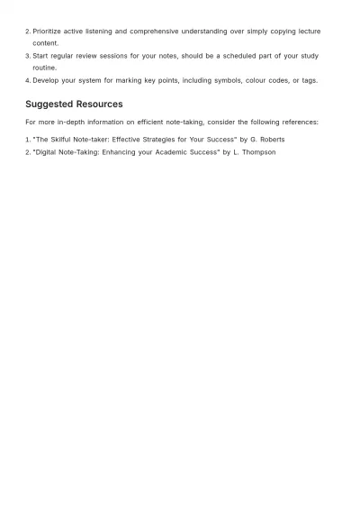 Free Class Note Template to Edit Online