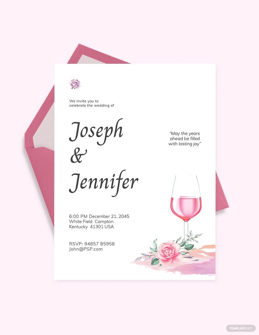 Paint and Sip Fall Wedding Invitation Template