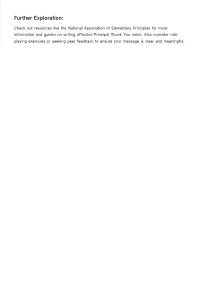 Free Principal Thank you Note Template to Edit Online