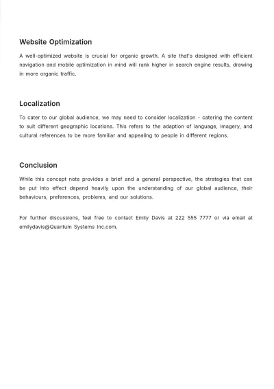 Free Marketing Concept Note Template to Edit Online