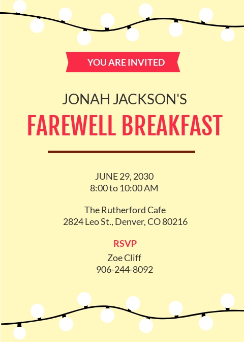 22+ FREE Farewell Invitation Templates [Customize & Download ...