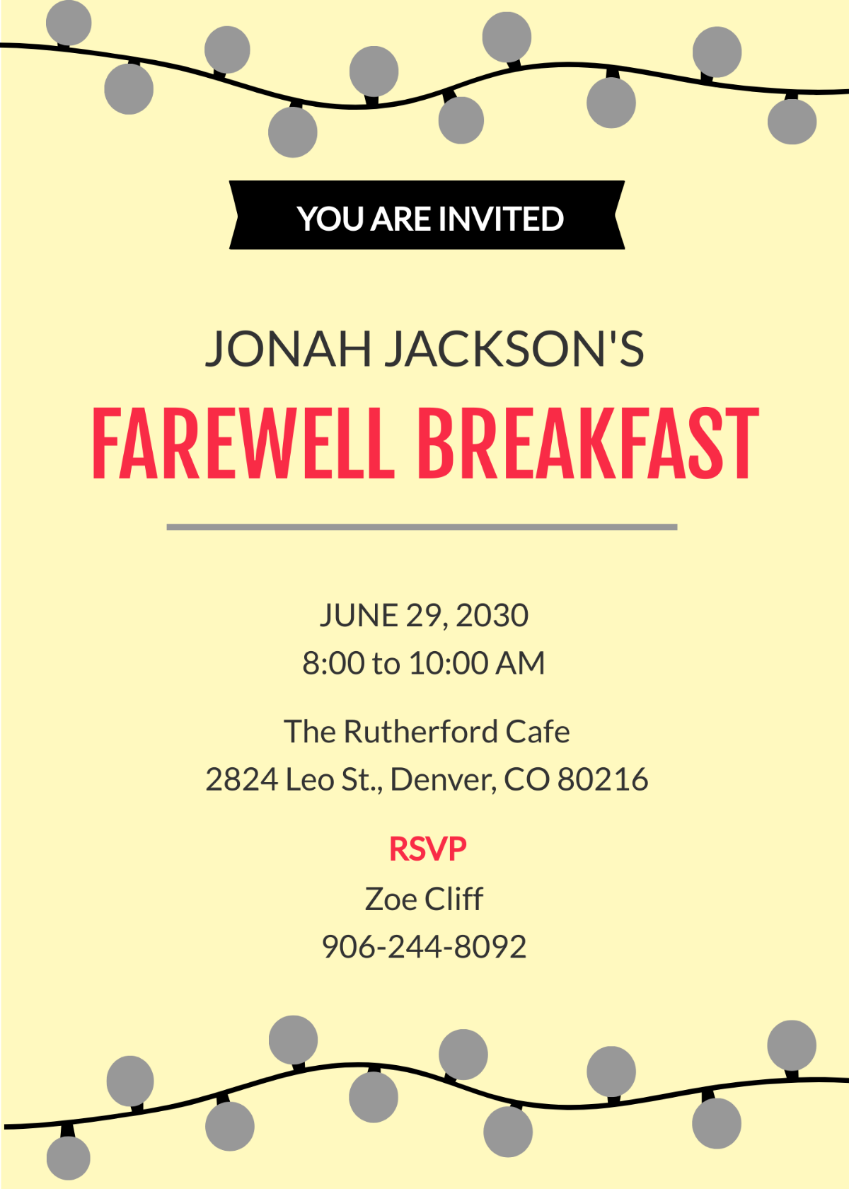 FREE Breakfast Invitation Template - Download in Word, Google Docs ...