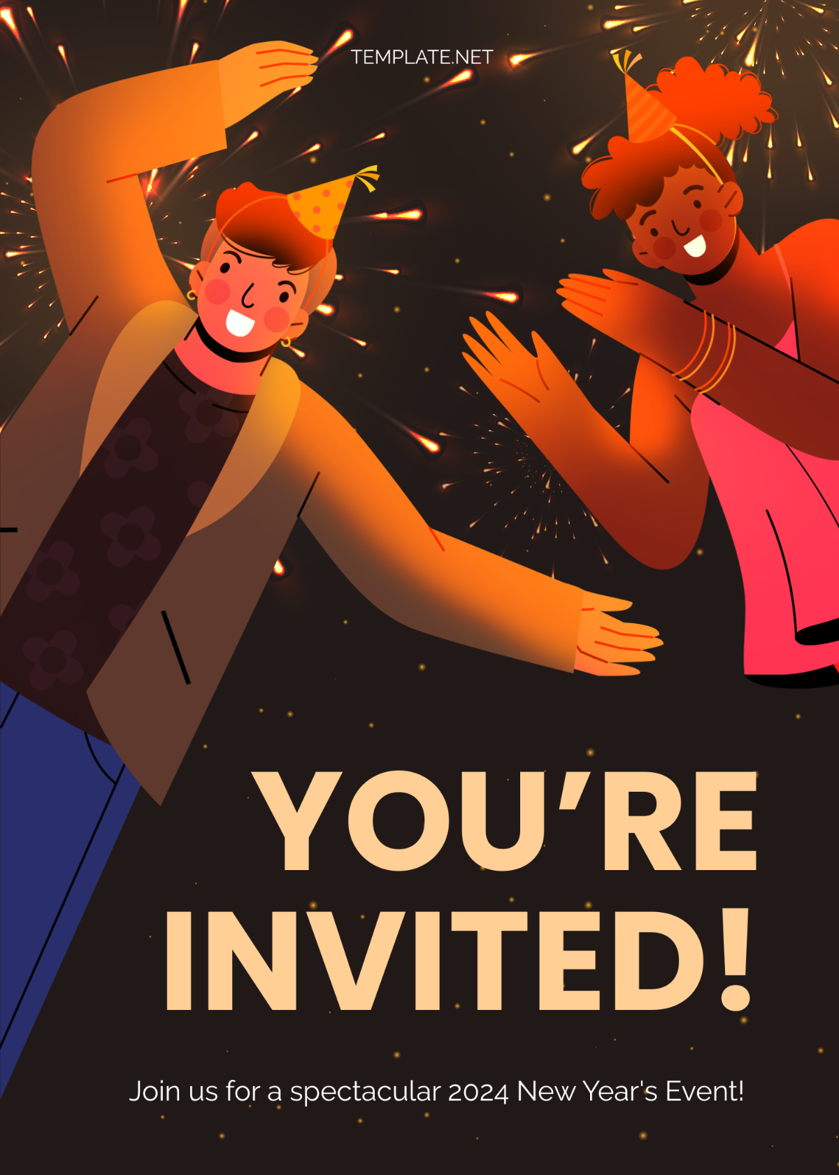 New Year Event Invitation Template