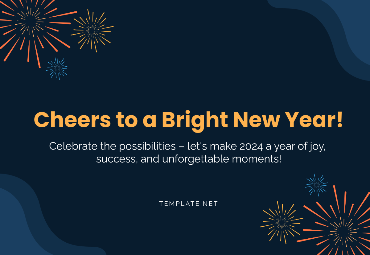 Free New Year Card Template - Edit Online & Download