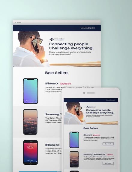 mobile-store-newsletter-template