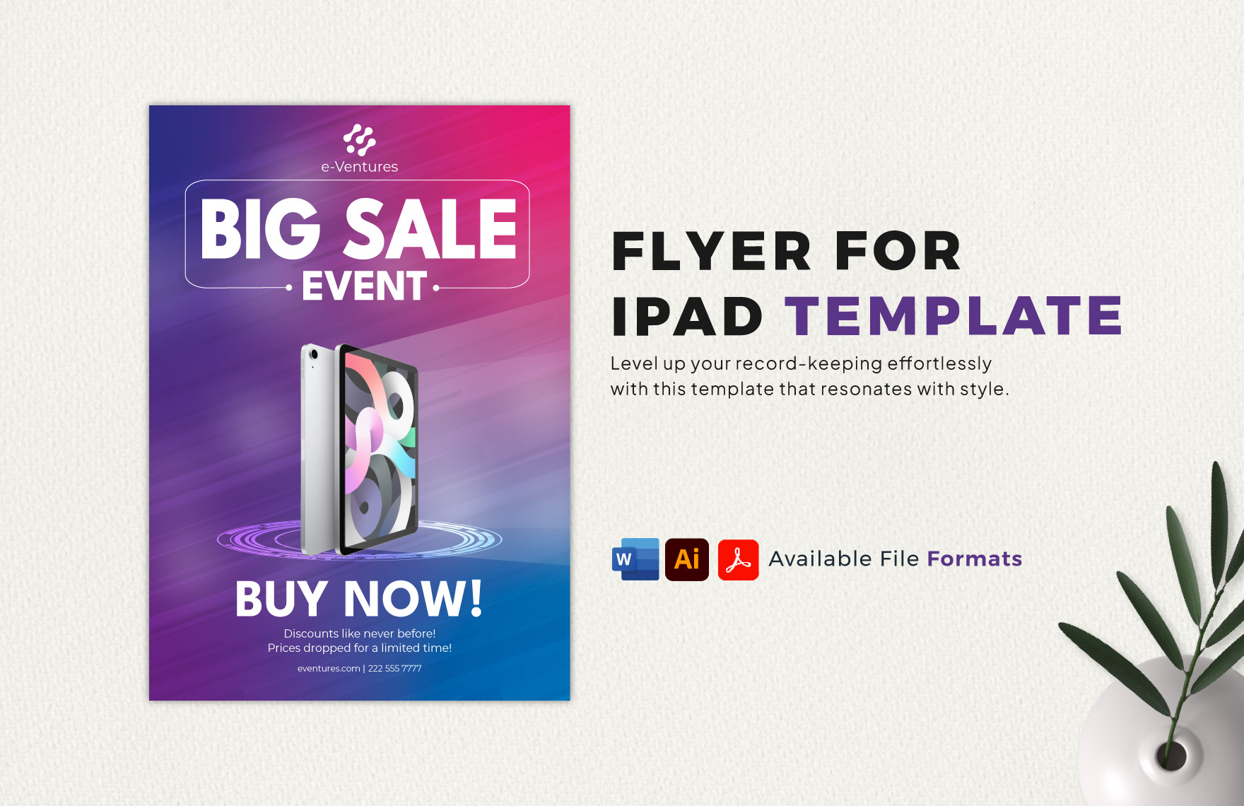 Flyer for iPad Template