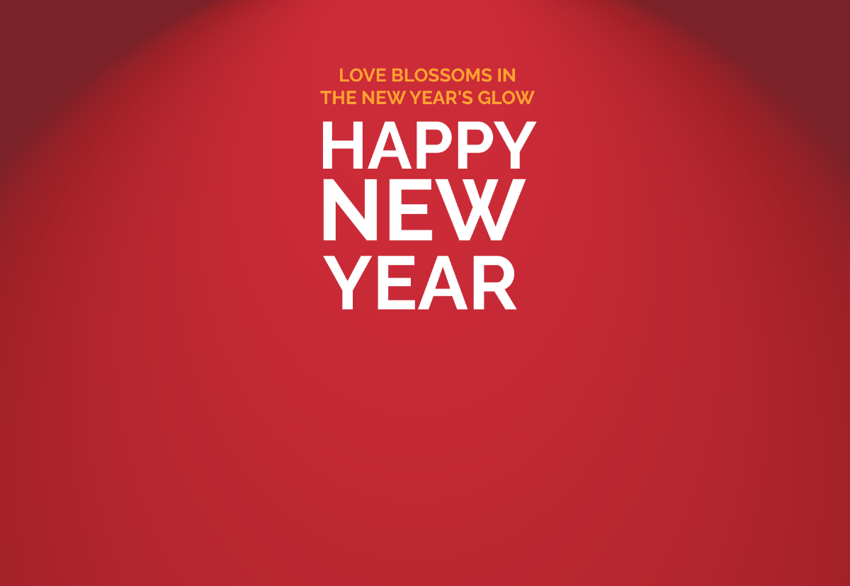 Free Happy New Year Love Card Template