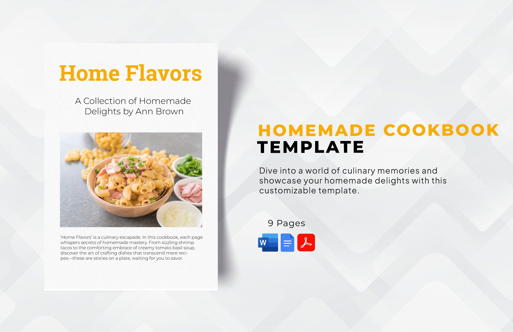 Homemade Cookbook Template