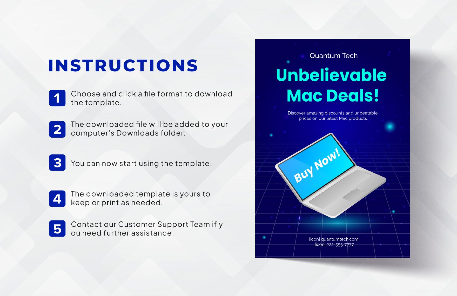 Flyer for Mac Template