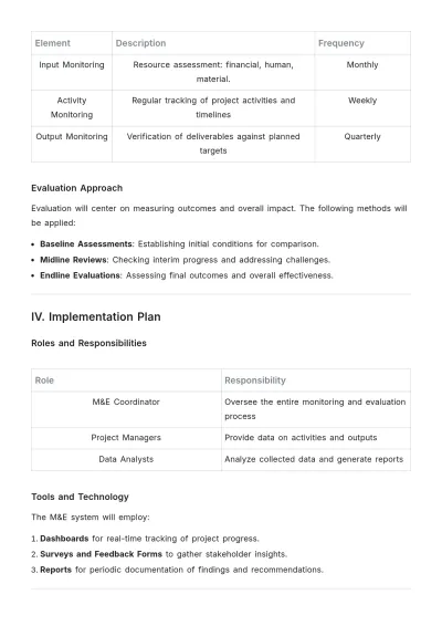Free Monitoring and Evaluation Concept Note Template to Edit Online