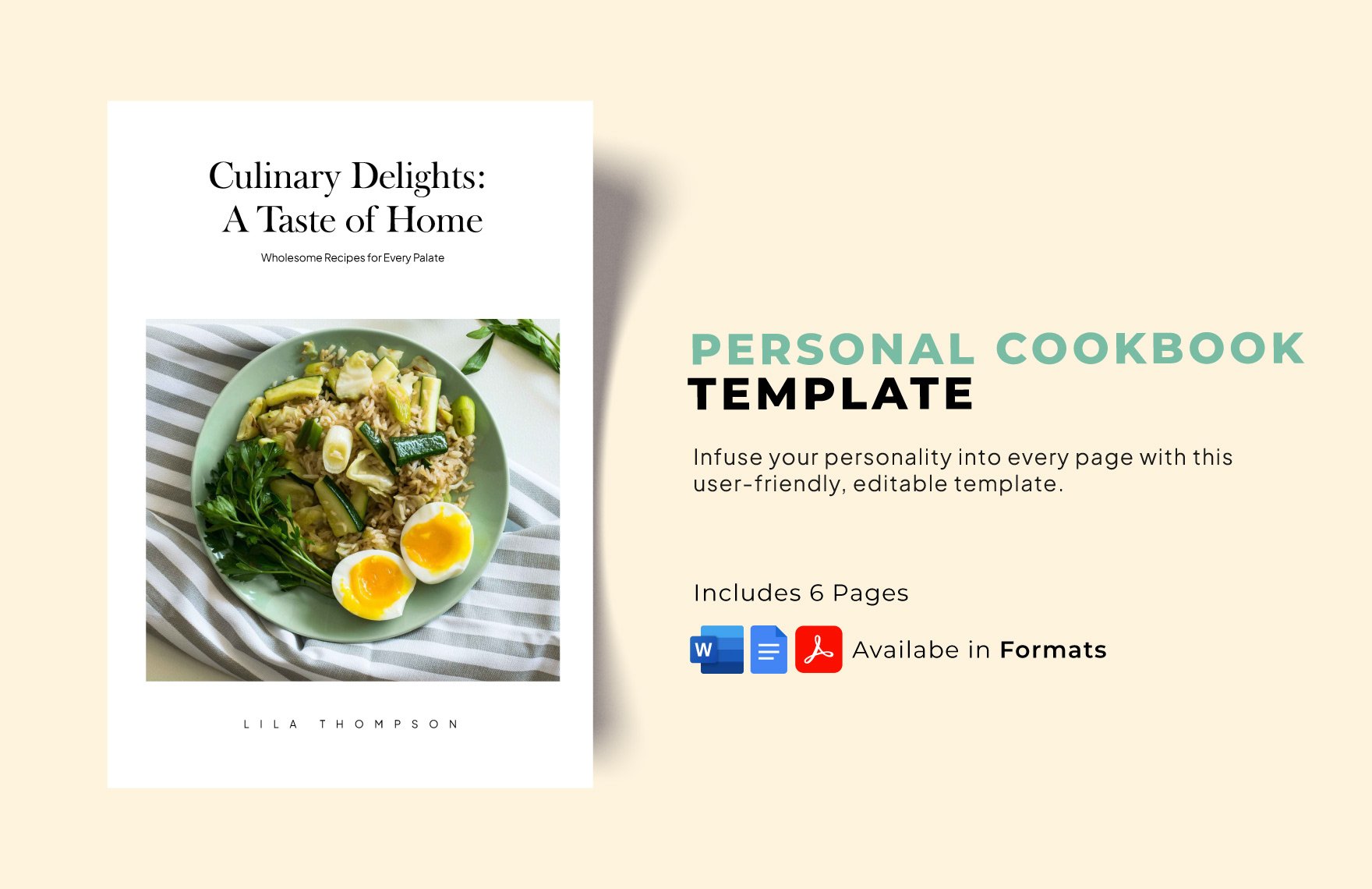 Personal Cookbook Template