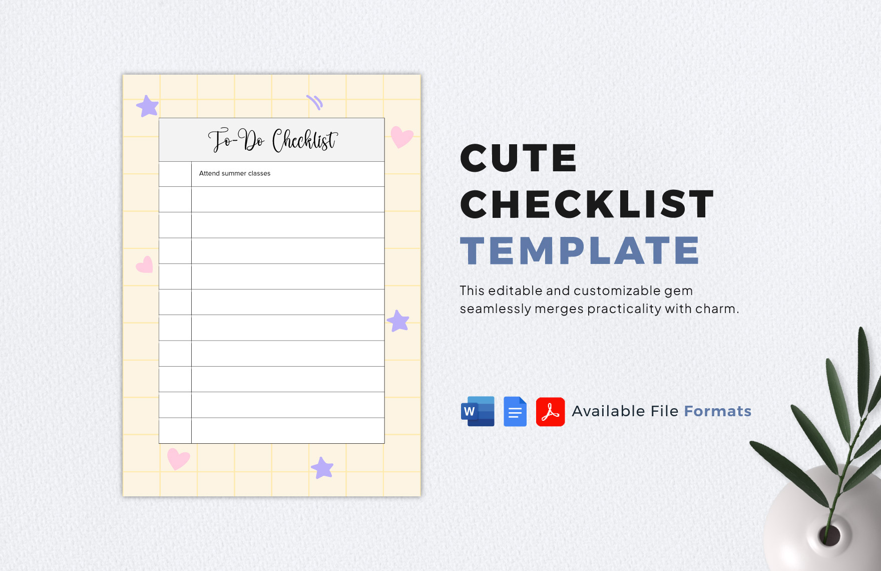 Free and customizable cute templates