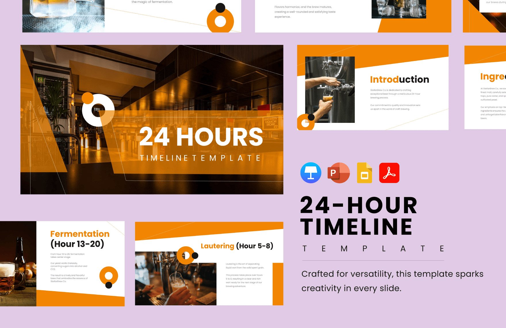 24-Hour Timeline Template