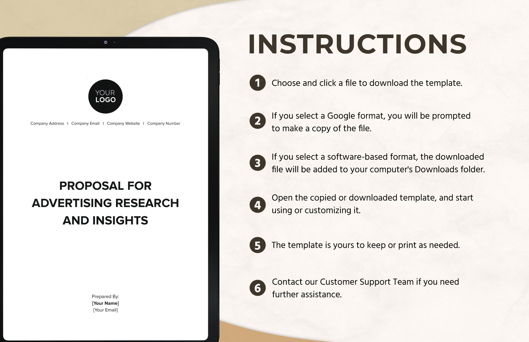 C3Proposal for Advertising Research and Insights Template