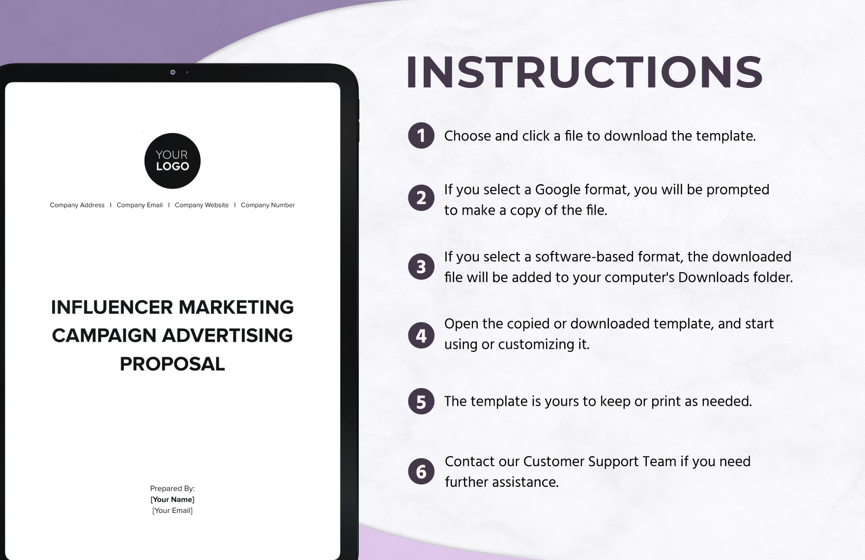 Influencer Marketing Campaign Advertising Proposal Template