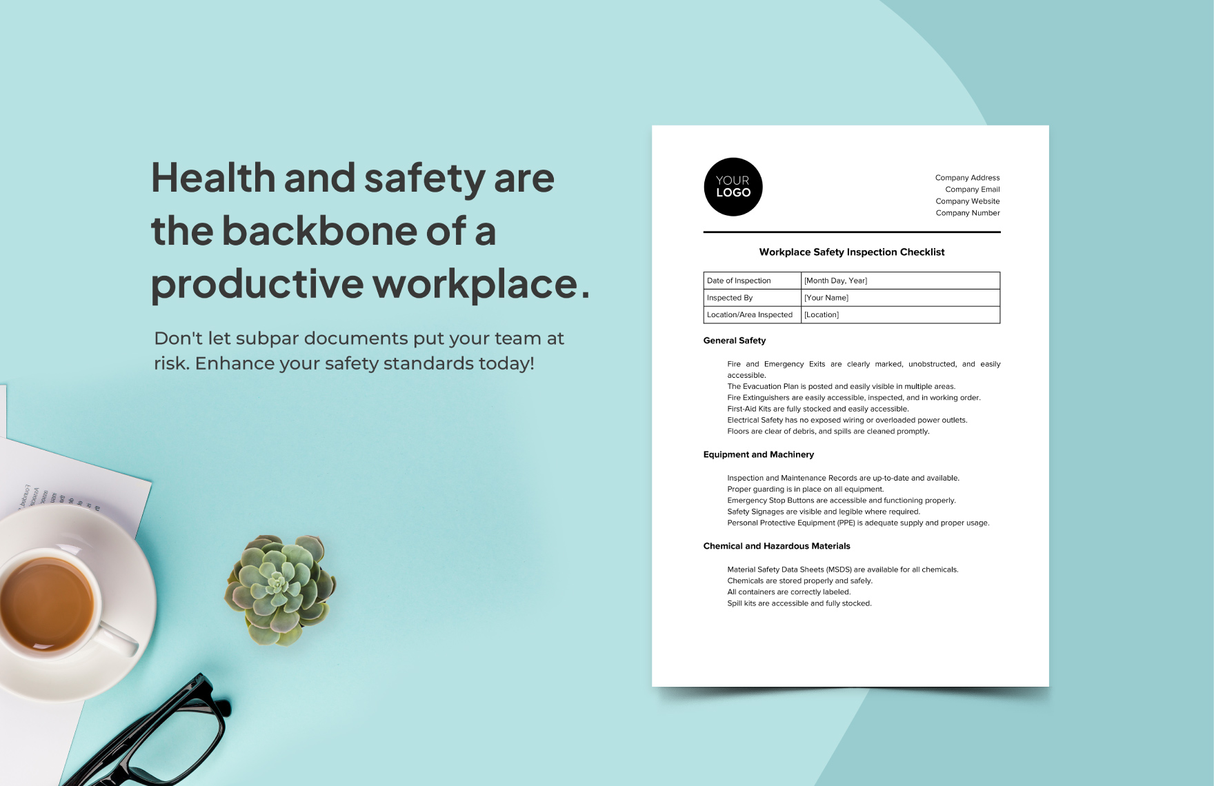 Workplace Safety Inspection Checklist Template