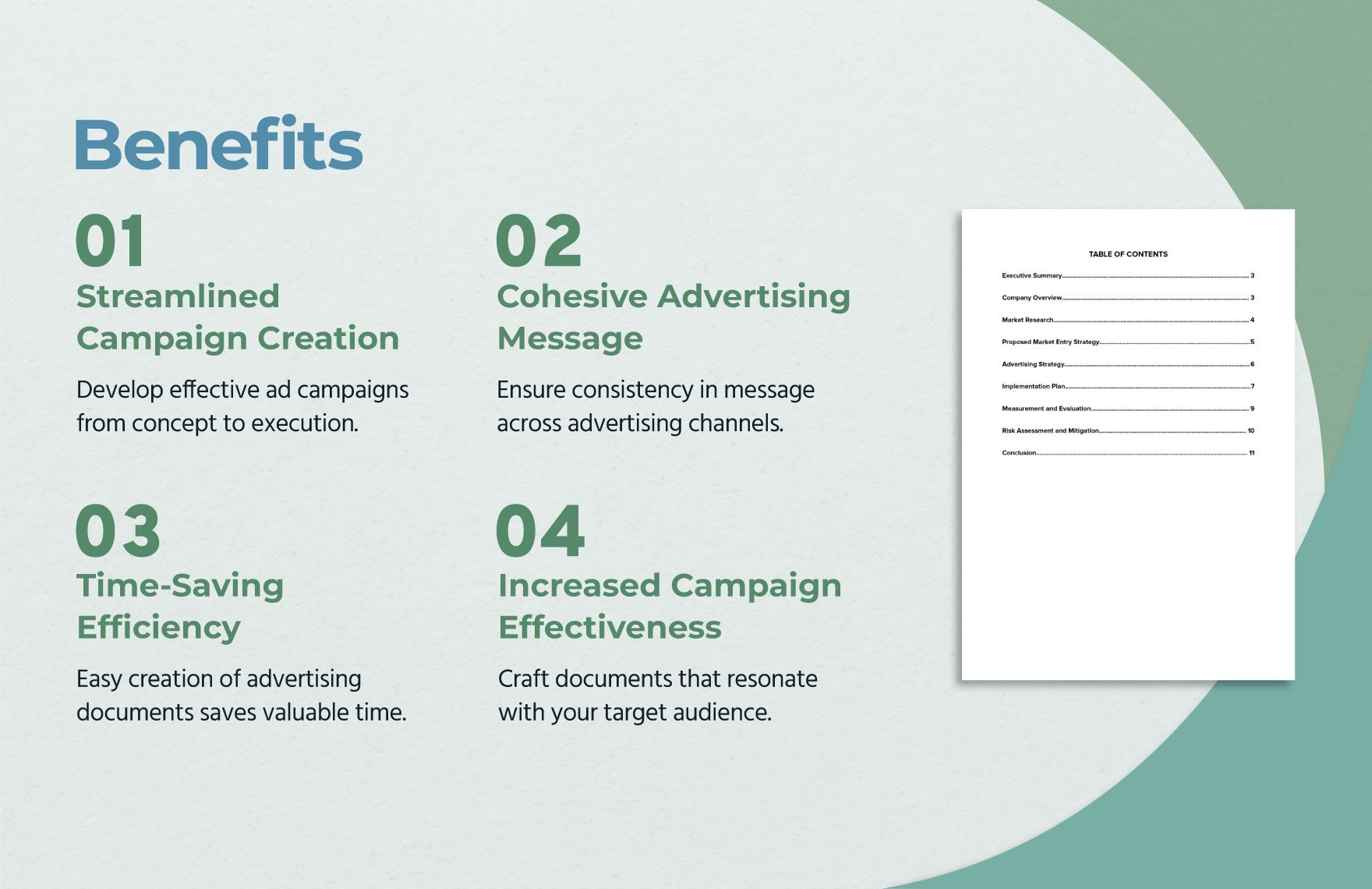 Market Entry Strategy Advertising Proposal Template