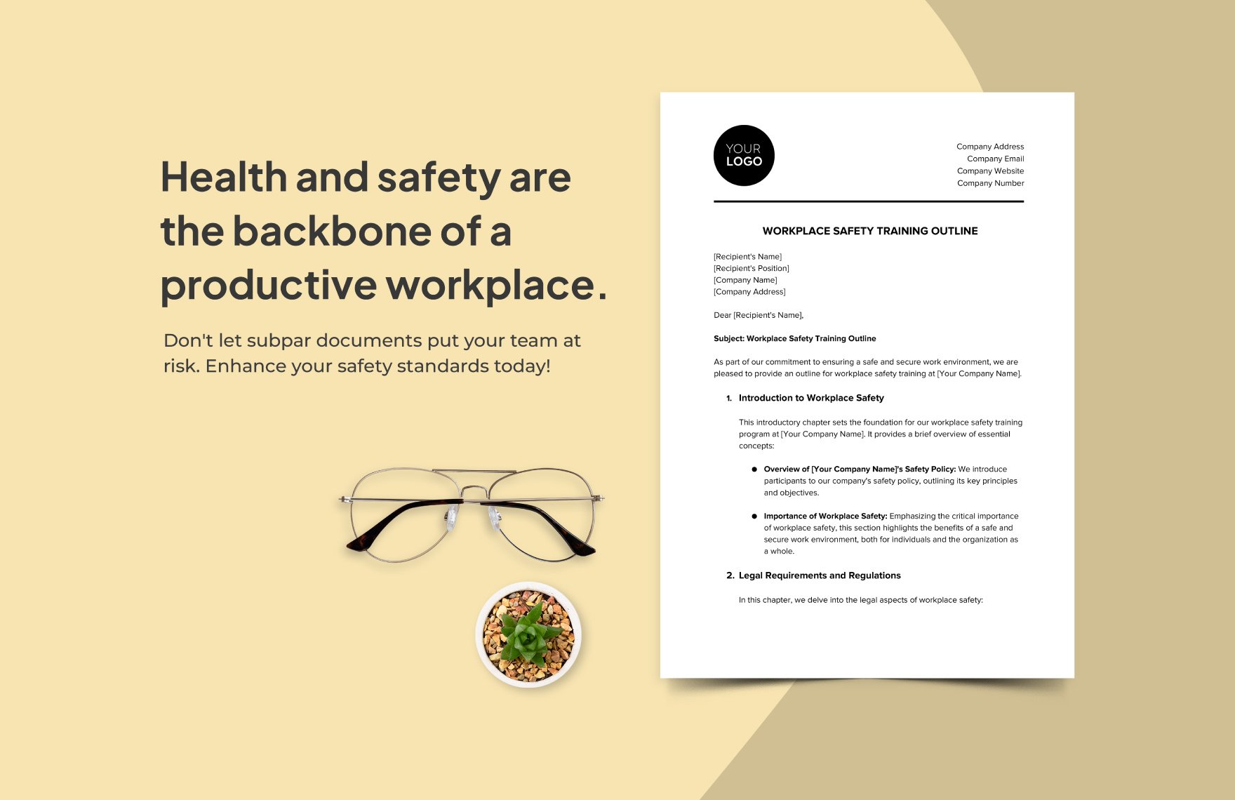 Workplace Safety Training Outline Template