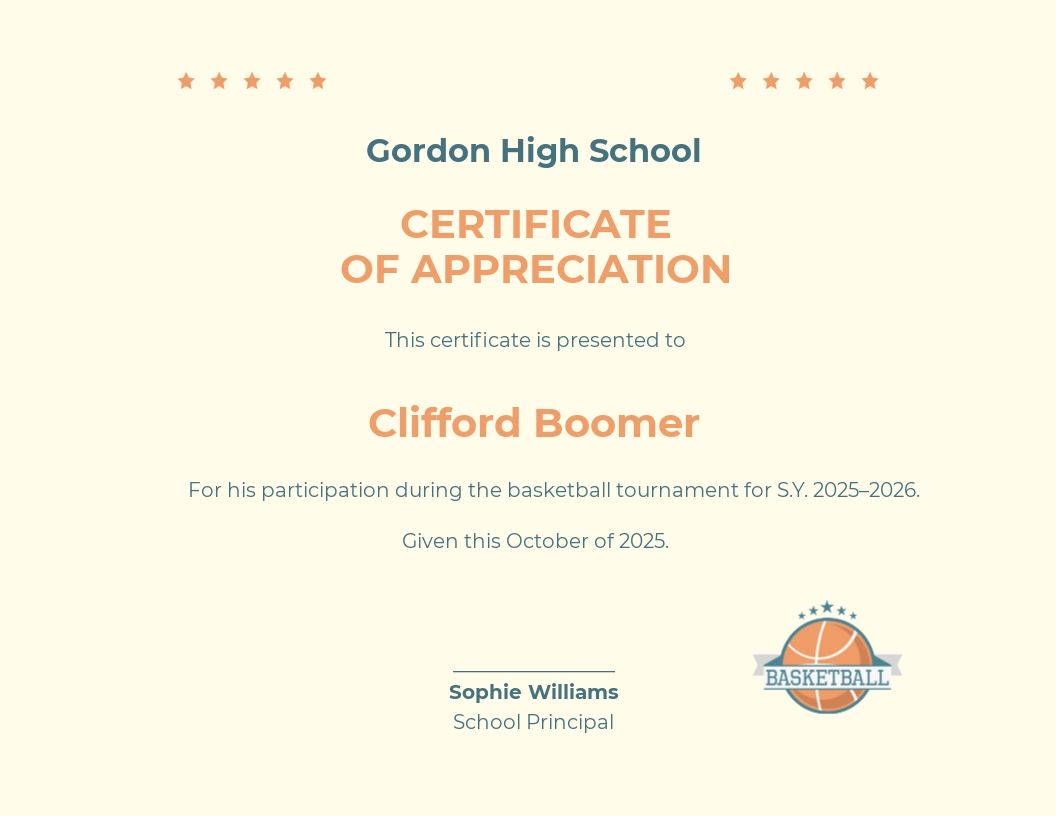 FREE Basketball Certificate Templates in Microsoft Word (DOC ...