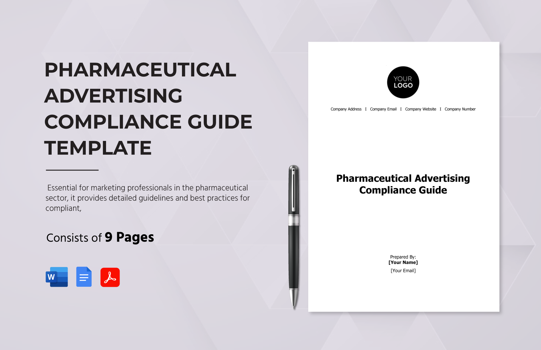 Pharmaceutical Advertising Compliance Guide Template