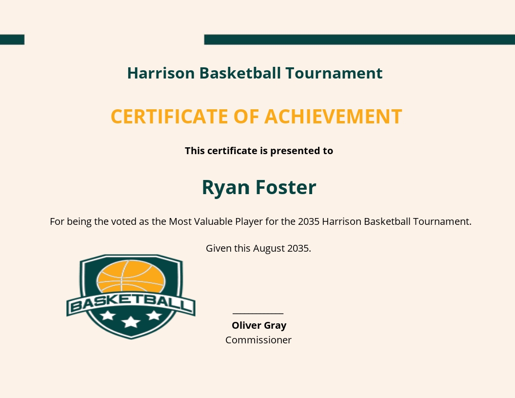 FREE Basketball Certificate Templates in Microsoft Word (DOC ...