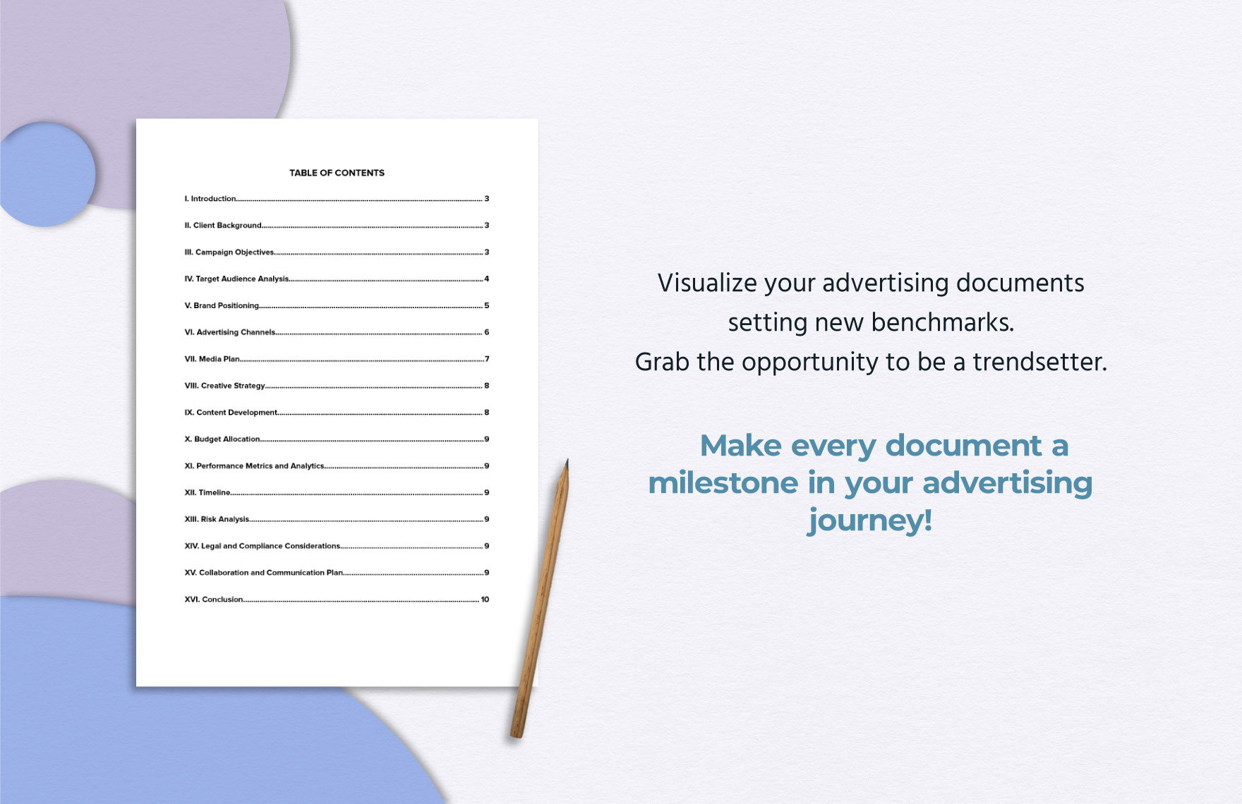 Client Customized Advertising Solution Template
