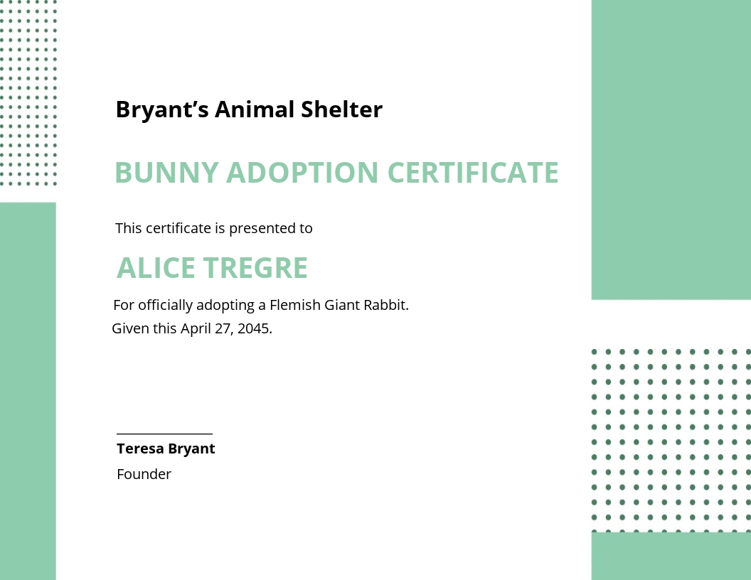 19+ FREE Adoption Certificate Templates [Customize &amp; Download ...