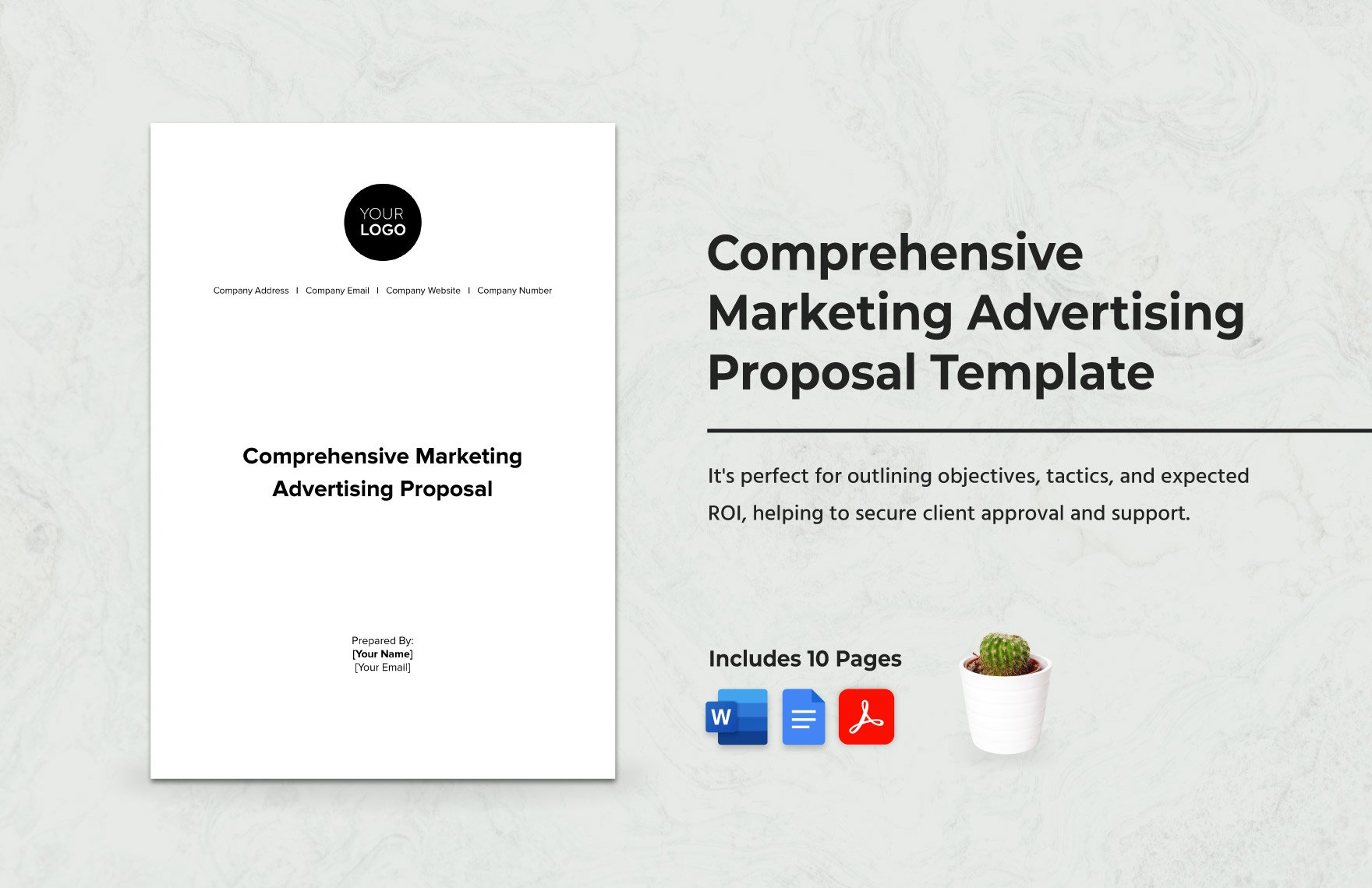 Comprehensive Marketing Advertising Proposal Template
