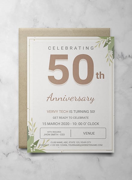 Business Anniversary Invitation Template 9