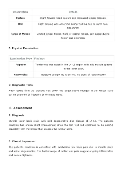 Free Chiropractic Soap Note Template to Edit Online