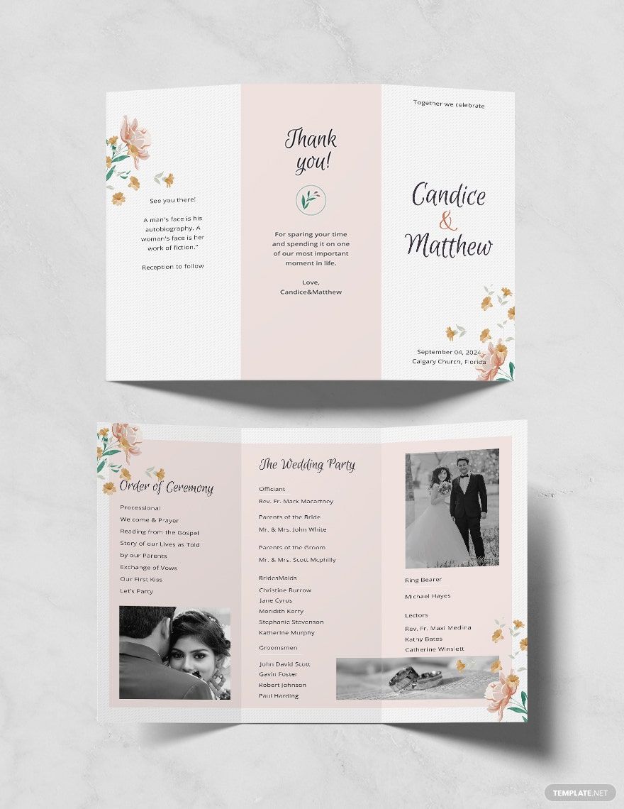 Event Program Templates Design Free Download Template