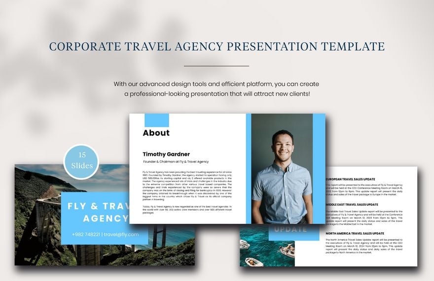 Corporate Travel Agency Presentation Template