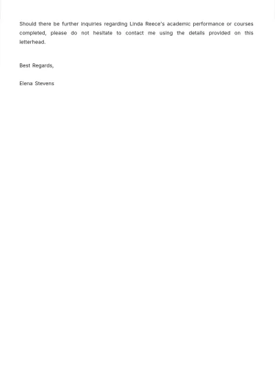 Free Proof of Education Letter Template to Edit Online