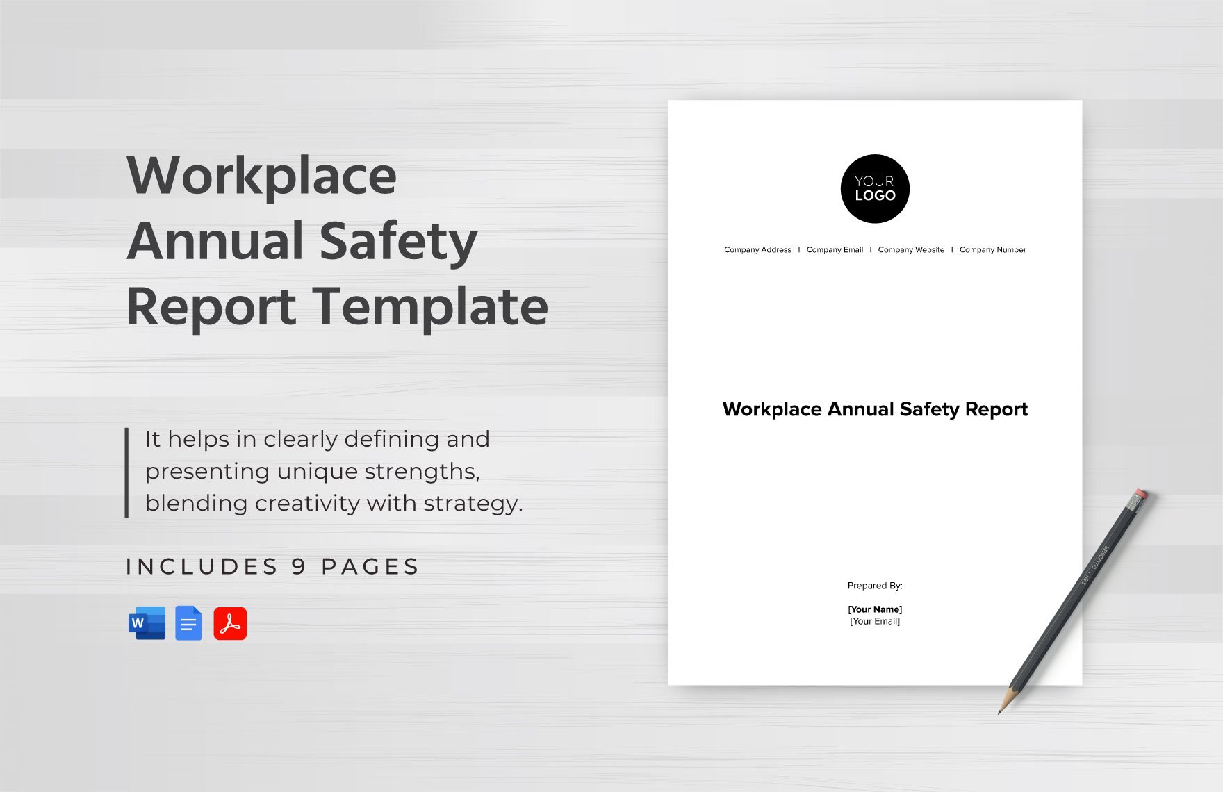 Workplace Annual Safety Report Template