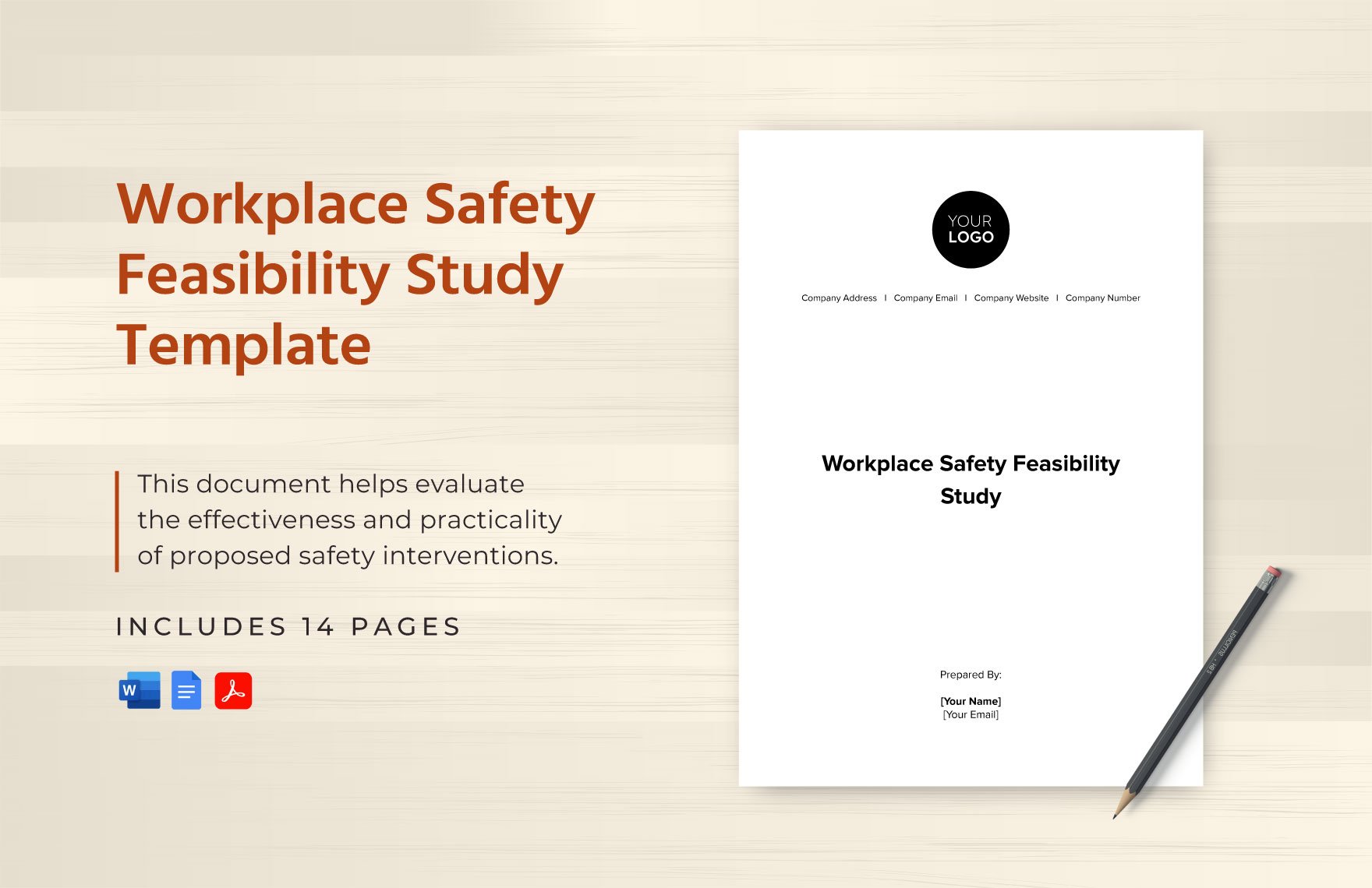 Workplace Safety Feasibility Study Template in Word, Google Docs, PDF