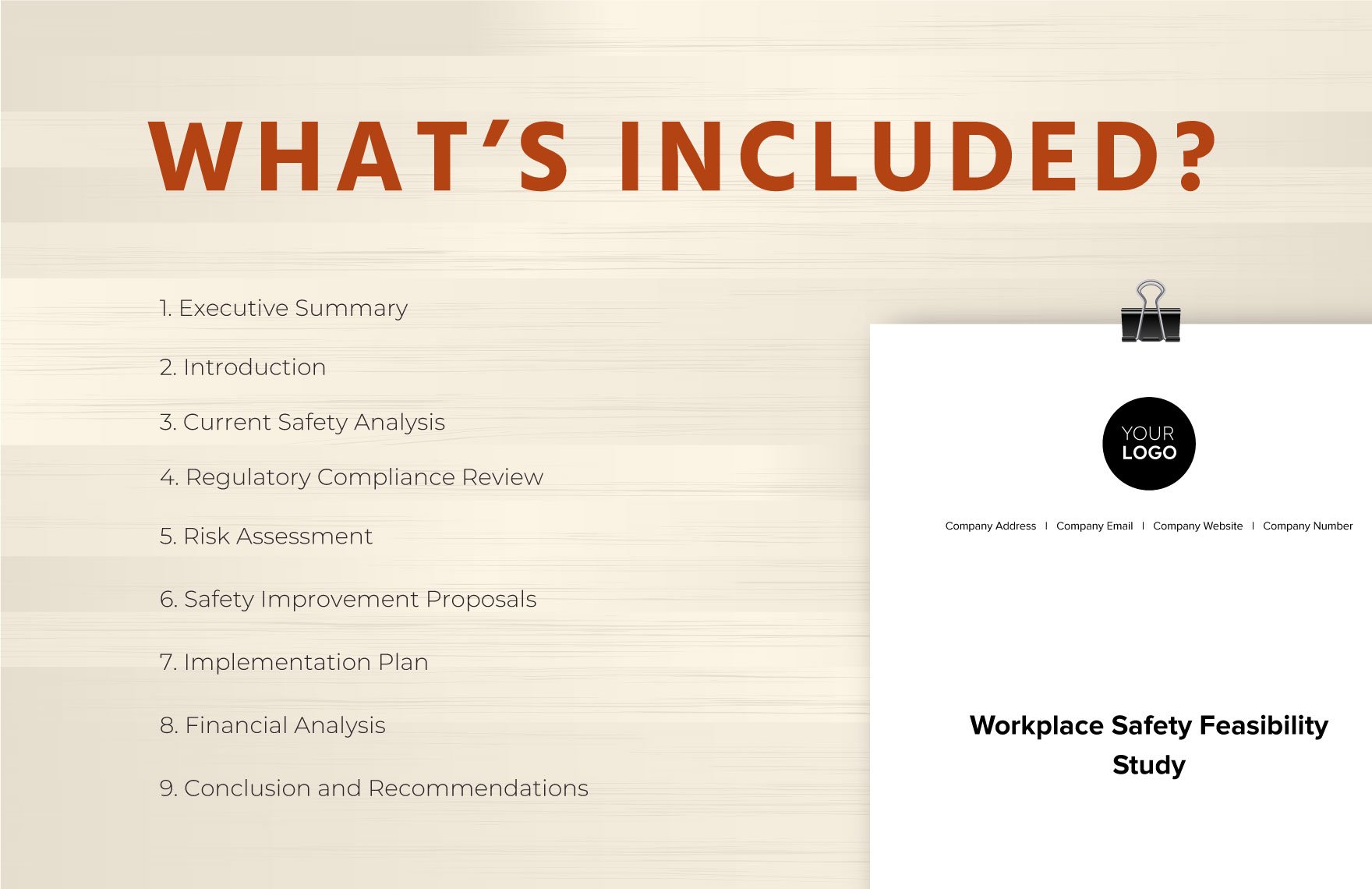Workplace Safety Feasibility Study Template