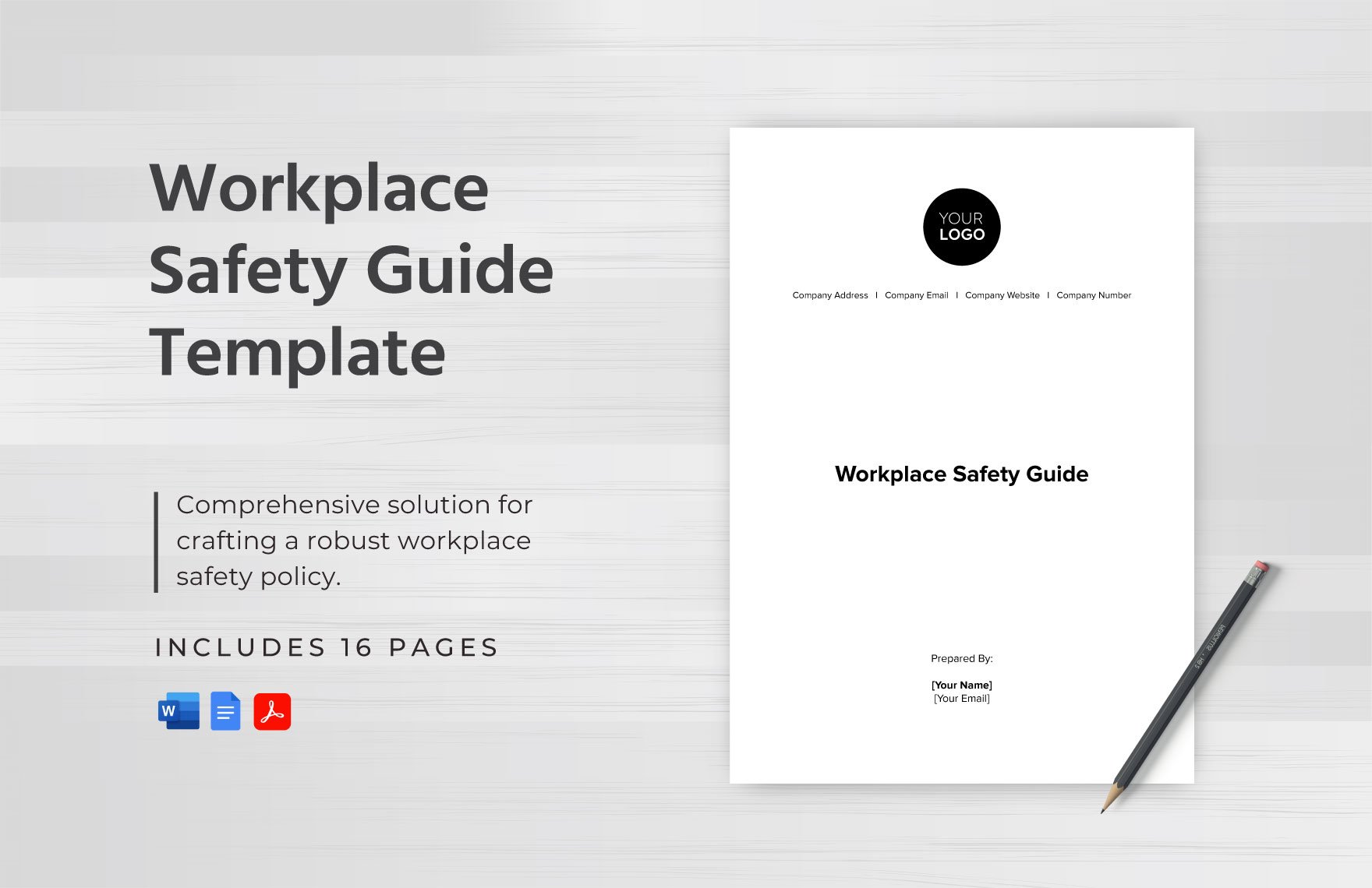 Workplace Safety Guide Template in Word, Google Docs, PDF