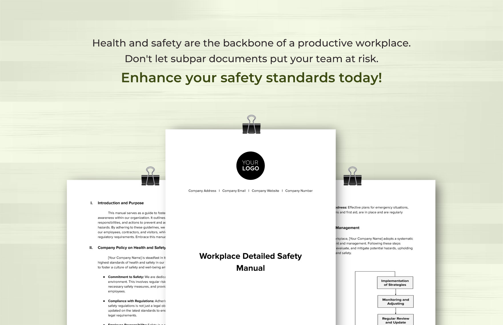 Workplace Detailed Safety Manual Template