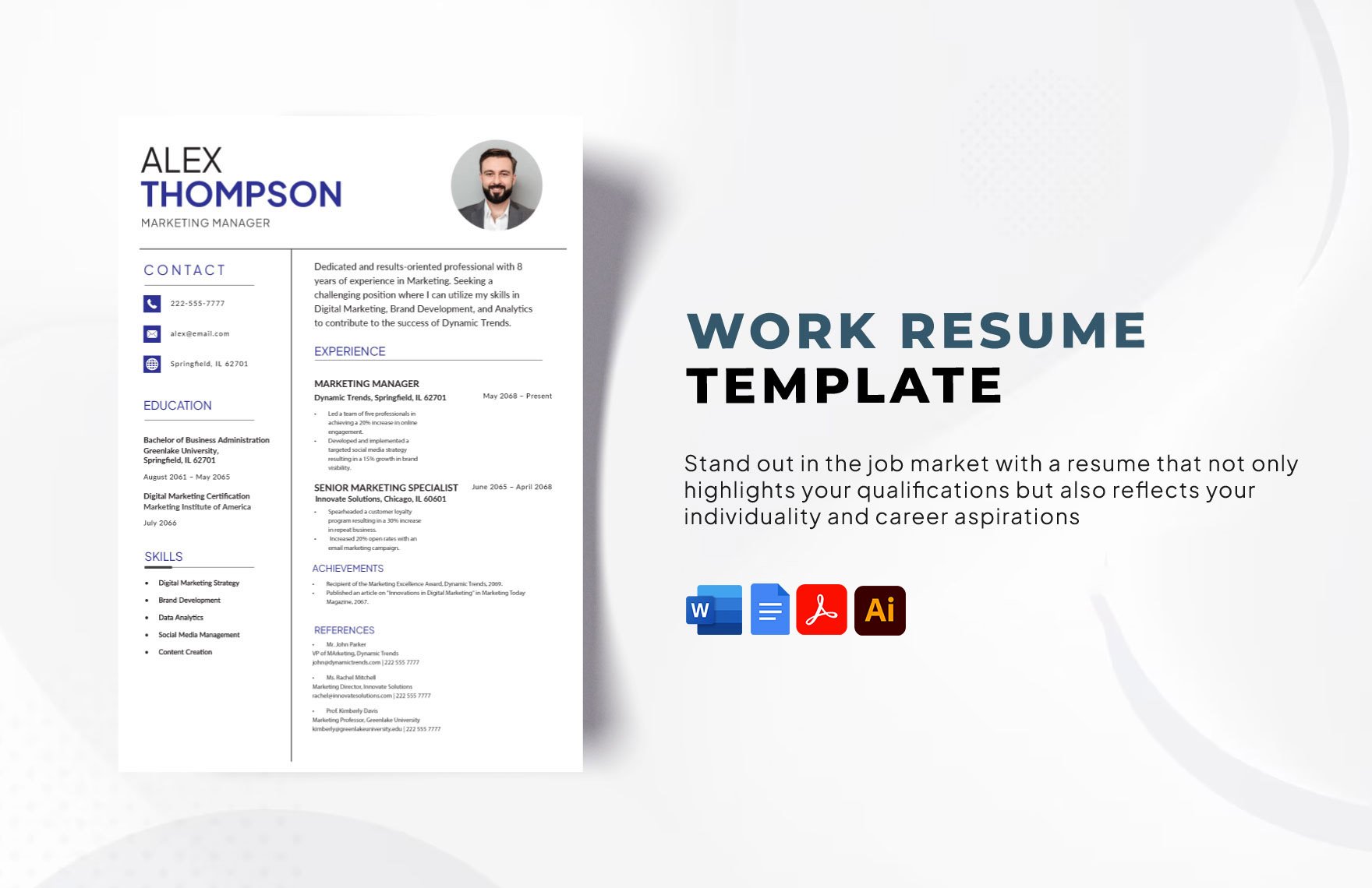 Work Resume Template